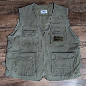 Bluestone Outback Reactor Concealed Carry Vest XL Olive GreenTactical 14 Pockets